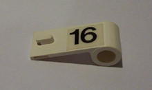 Part 3821pb010 - Door 1 x 3 x 1 Right with Number 16 Pattern (Sticker) - Set 6634 - De BrickPlaats