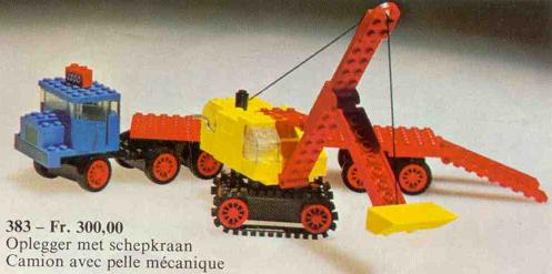 Set 383 - Truck with Excavator - De BrickPlaats