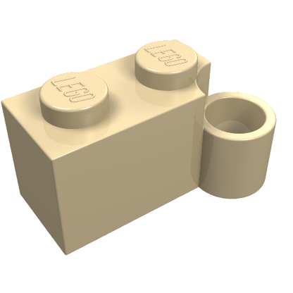 Part 3831 - Hinge Brick 1 x 4 Swivel Base - De BrickPlaats