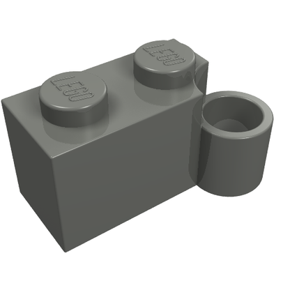 Part 3831 - Hinge Brick 1 x 4 Swivel Base - De BrickPlaats