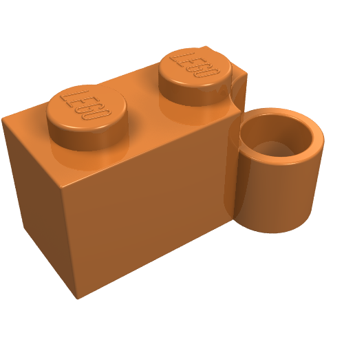 Part 3831 - Hinge Brick 1 x 4 Swivel Base - De BrickPlaats
