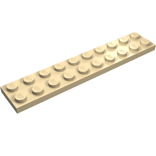 Part 3832 - Plate 2 x 10 - De BrickPlaats