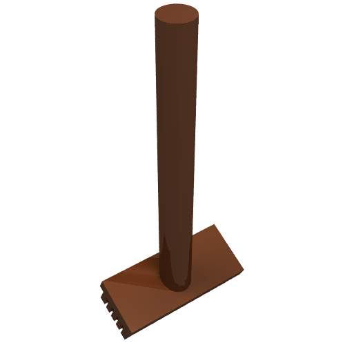 Part 3836 - Minifigure, Utensil Push Broom - De BrickPlaats
