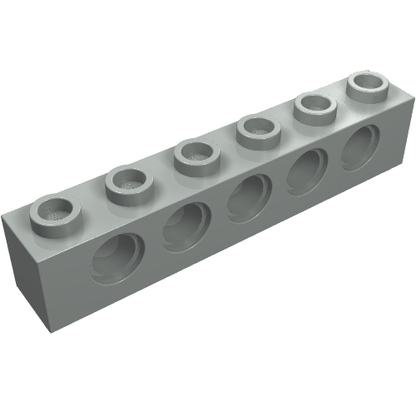 Part 3894 - Technic, Brick 1 x 6 with Holes - De BrickPlaats