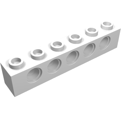 Part 3894 - Technic, Brick 1 x 6 with Holes - De BrickPlaats