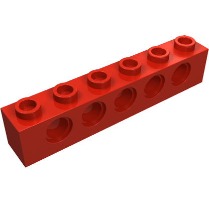 Part 3894 - Technic, Brick 1 x 6 with Holes - De BrickPlaats