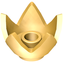 Part 39262 - Minifigure, Headgear Crown Eggshell with 5 Points and Center Stud - De BrickPlaats