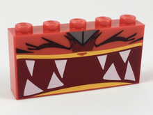 Part 39266pb03 - Brick 1 x 5 x 2 with Extremely Furious Ultrakatty Pattern - De BrickPlaats