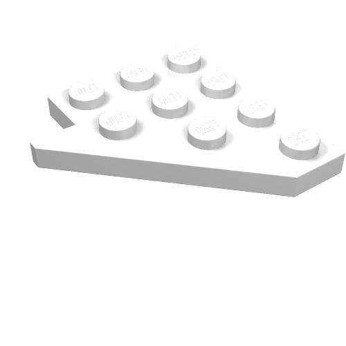 Part 3935 - Wedge, Plate 4 x 4 Wing Right - De BrickPlaats