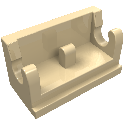 Part 3937 - Hinge Brick 1 x 2 Base - De BrickPlaats