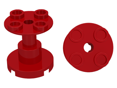 Part 3940b - Support 2 x 2 x 2 Stand with Complete Hole - De BrickPlaats