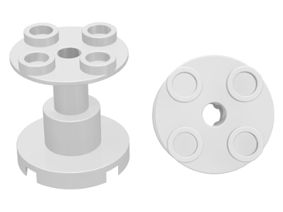 Part 3940b - Support 2 x 2 x 2 Stand with Complete Hole - De BrickPlaats