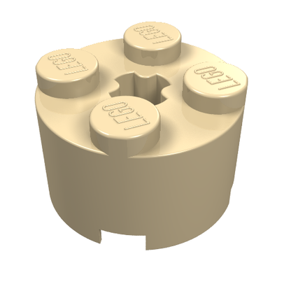 Part 3941 - Brick, Round 2 x 2 with Axle Hole - De BrickPlaats