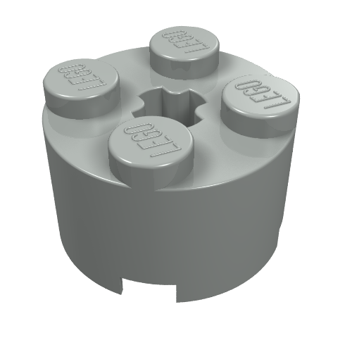 Part 3941 - Brick, Round 2 x 2 with Axle Hole - De BrickPlaats