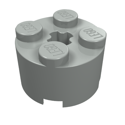 Part 3941 - Brick, Round 2 x 2 with Axle Hole - De BrickPlaats