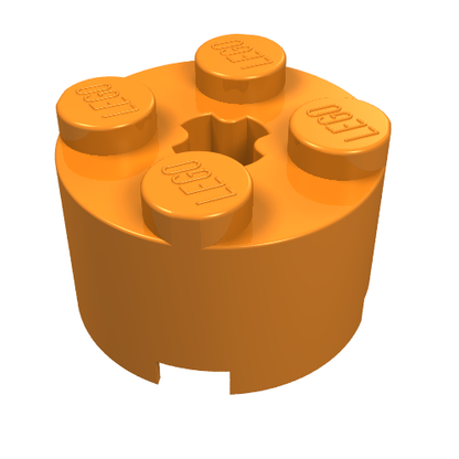 Part 3941 - Brick, Round 2 x 2 with Axle Hole - De BrickPlaats