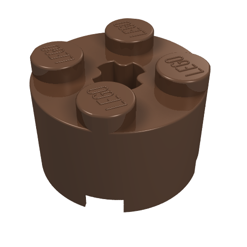 Part 3941 - Brick, Round 2 x 2 with Axle Hole - De BrickPlaats