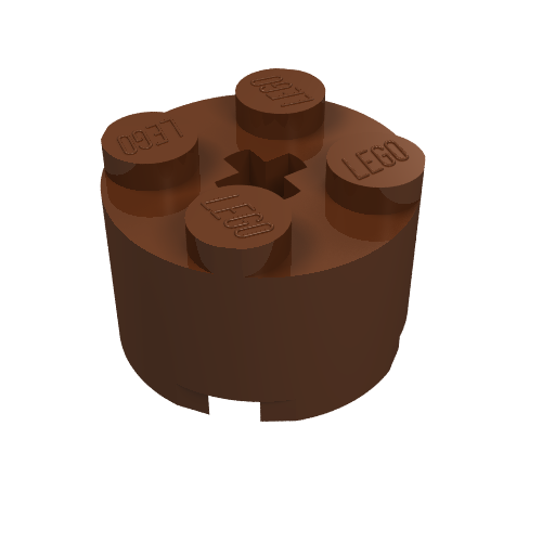 Part 3941 - Brick, Round 2 x 2 with Axle Hole - De BrickPlaats