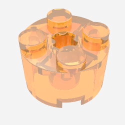 Part 3941 - Brick, Round 2 x 2 with Axle Hole - De BrickPlaats