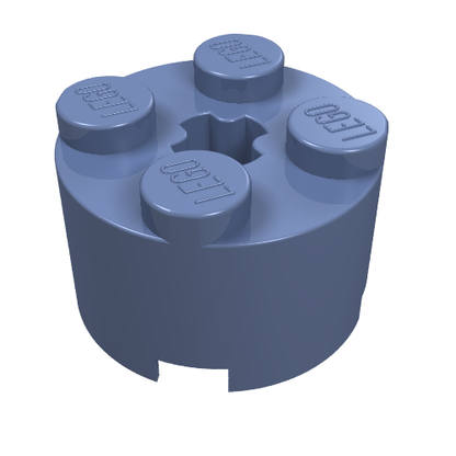 Part 3941 - Brick, Round 2 x 2 with Axle Hole - De BrickPlaats
