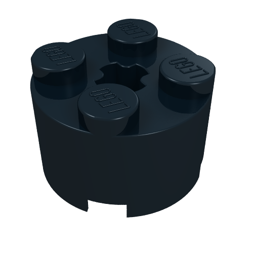 Part 3941 - Brick, Round 2 x 2 with Axle Hole - De BrickPlaats
