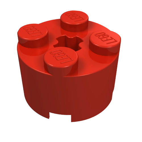 Part 3941 - Brick, Round 2 x 2 with Axle Hole - De BrickPlaats