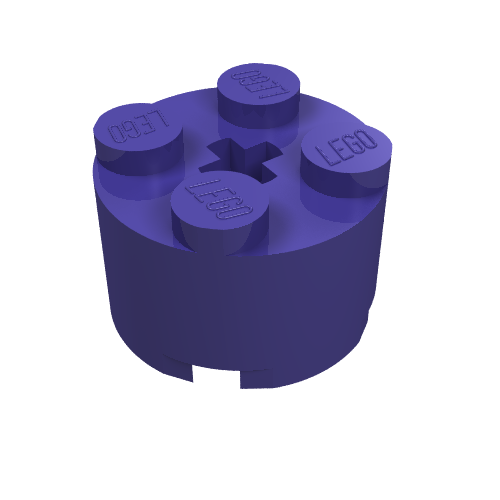 Part 3941 - Brick, Round 2 x 2 with Axle Hole - De BrickPlaats