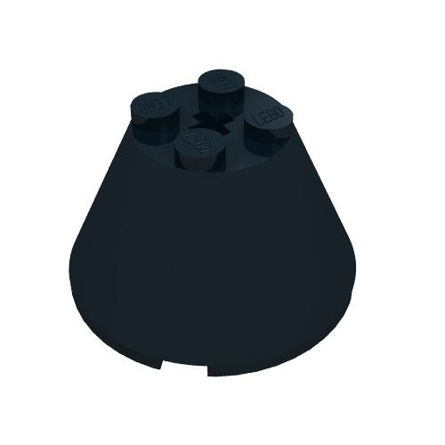 Part 3943b - Cone 4 x 4 x 2 with Axle Hole - De BrickPlaats