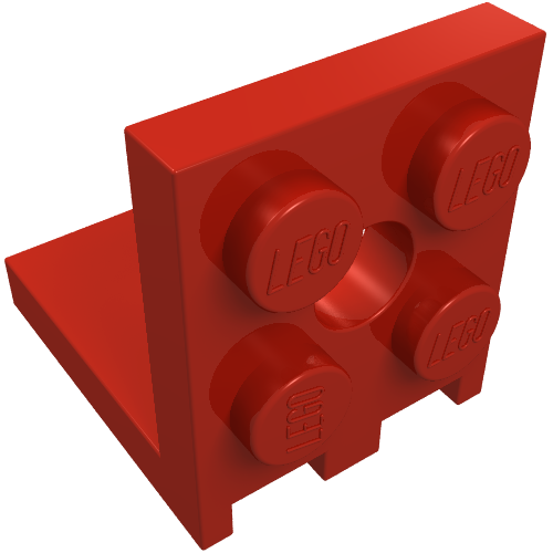 Part 3956 - Bracket 2 x 2 - 2 x 2 with 2 Holes - De BrickPlaats