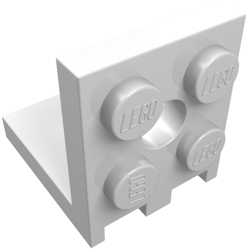 Part 3956 - Bracket 2 x 2 - 2 x 2 with 2 Holes - De BrickPlaats