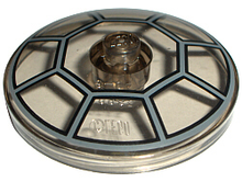 Part 3960pb013 - Dish 4 x 4 Inverted (Radar) with Solid Stud with Radial Jedi Starfighter / TIE Cockpit Pattern - De BrickPlaats