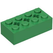 Part 39789 - Technic, Brick 2 x 4 with 3 Axle Holes - De BrickPlaats