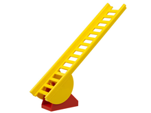 Part 4000c01 - Ladder 16 x 4 with Semi-Circular Pivot with Red Ladder Holder (4000 / 5) - De BrickPlaats