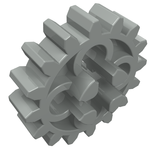 Part 4019 - Technic, Gear 16 Tooth - Axle Hole with Open Sides - De BrickPlaats