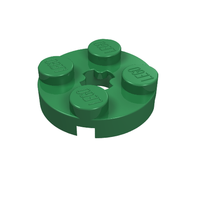 Part 4032 - Plate, Round 2 x 2 with Axle Hole - De BrickPlaats