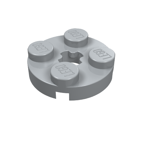 Part 4032 - Plate, Round 2 x 2 with Axle Hole - De BrickPlaats