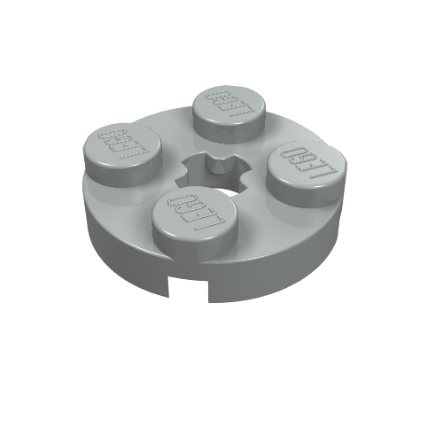 Part 4032 - Plate, Round 2 x 2 with Axle Hole - De BrickPlaats