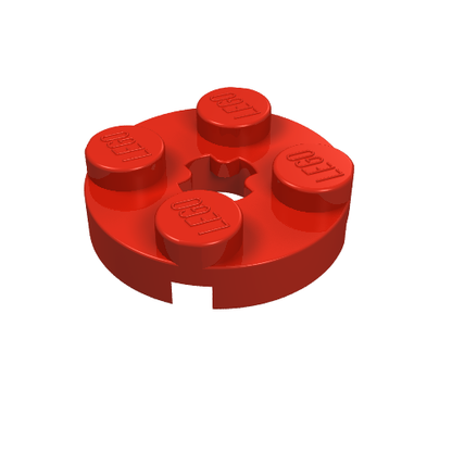 Part 4032 - Plate, Round 2 x 2 with Axle Hole - De BrickPlaats