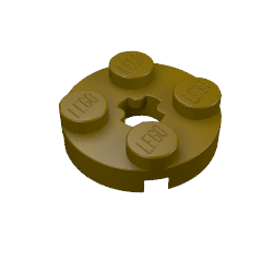 Part 4032 - Plate, Round 2 x 2 with Axle Hole - De BrickPlaats