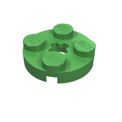 Part 4032 - Plate, Round 2 x 2 with Axle Hole - De BrickPlaats