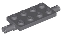 Part 40687 - Plate, Modified 2 x 4 with Pins and Thick Reinforced Supports - De BrickPlaats