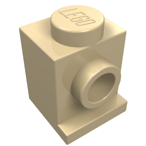 Part 4070 - Brick, Modified 1 x 1 with Headlight - De BrickPlaats