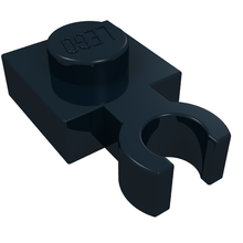 Part 4085a - Plate, Modified 1 x 1 with Open O Clip Thin (Vertical Grip) - De BrickPlaats
