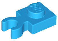 Part 4085d - Plate, Modified 1 x 1 with Open O Clip Thick (Vertical Grip) - De BrickPlaats
