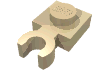 Part 4085d - Plate, Modified 1 x 1 with Open O Clip Thick (Vertical Grip) - De BrickPlaats