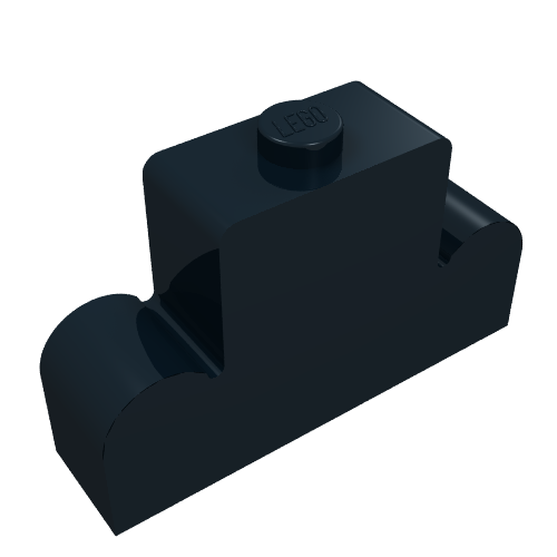 Part 4088 - Brick, Modified 1 x 4 x 2 Center Stud Top - De BrickPlaats
