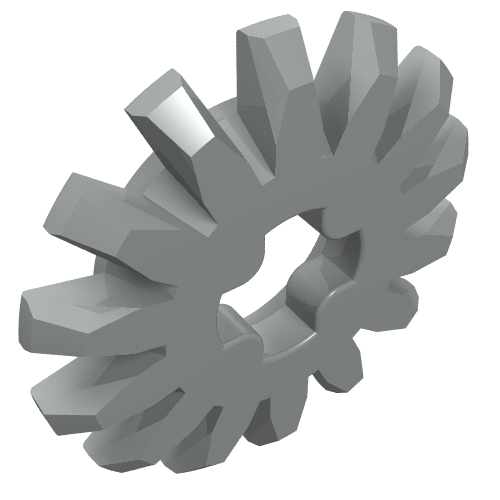 Part 4143 - Technic, Gear 14 Tooth Bevel Thin - De BrickPlaats