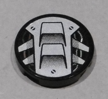 Part 4150pb179 - Tile, Round 2 x 2 with Light Bluish Gray Air Inlet Pattern (Sticker) - Set 8864 - De BrickPlaats