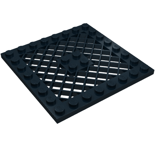Part 4151 - Plate, Modified 8 x 8 with Grille - De BrickPlaats