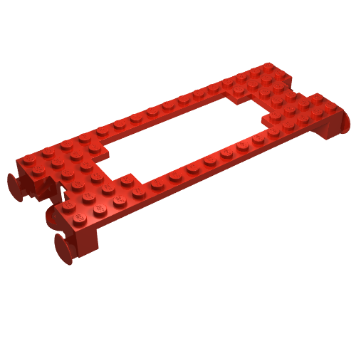 Part 4178 - Train Base 6 x 16 Cutout - De BrickPlaats